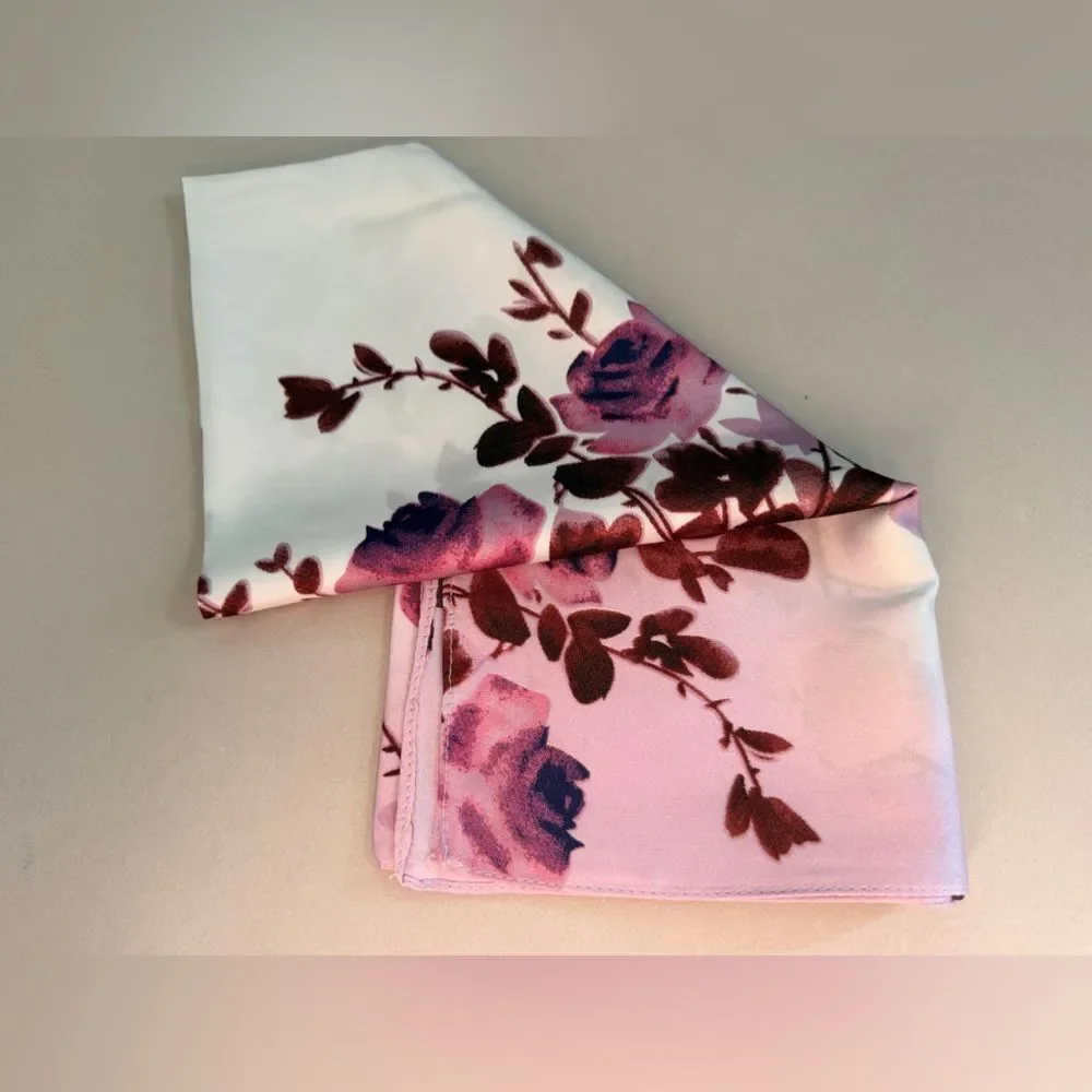 Floral purple Print Scarf M645